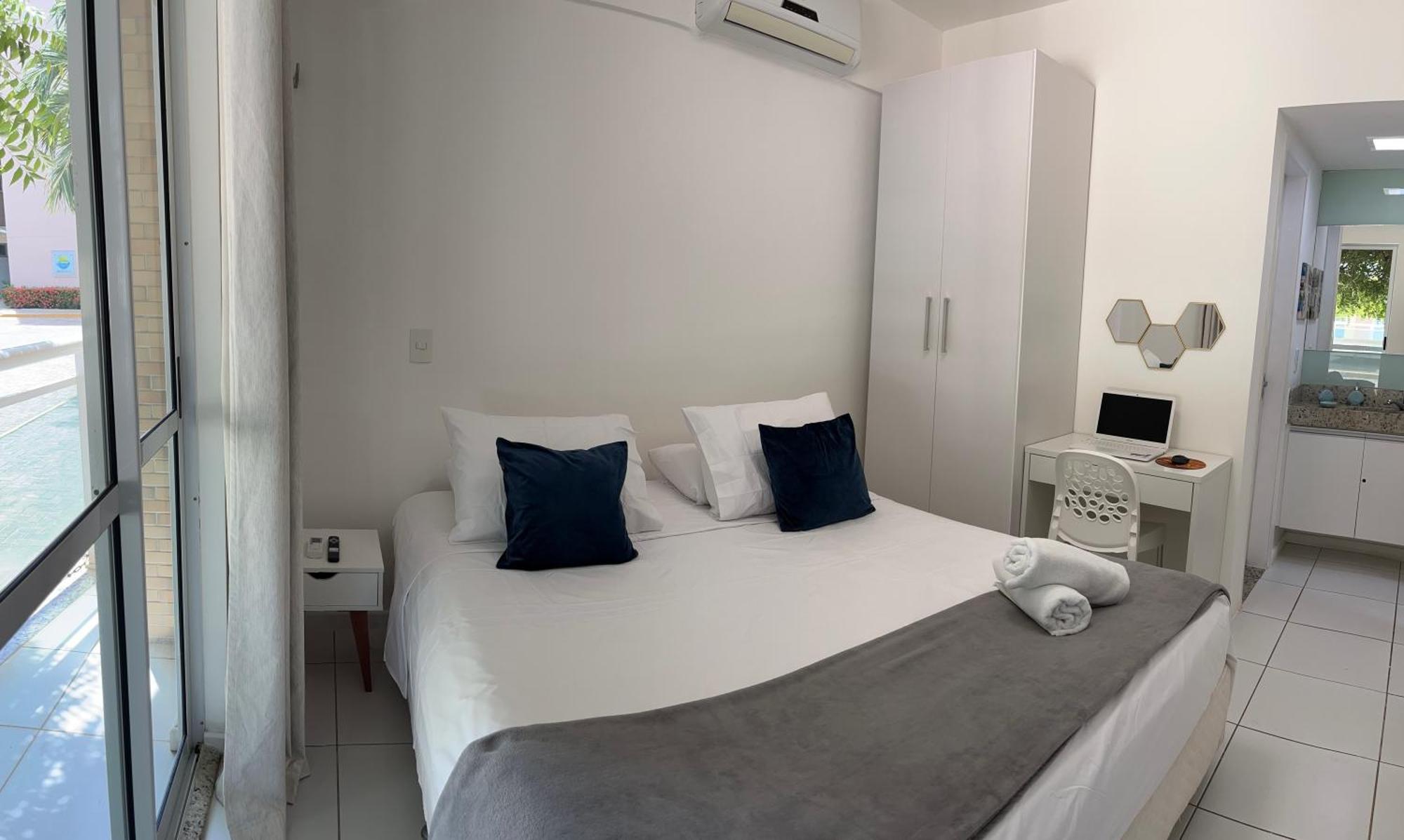 Palm Beach Porto Das Dunas, Apartamento Todo Climatizado Terreo A 350 Metros Beach Park Акирас Экстерьер фото